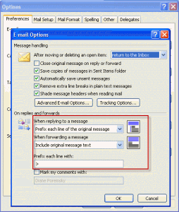 quote-options-2007 Outlook 2007 and earlier