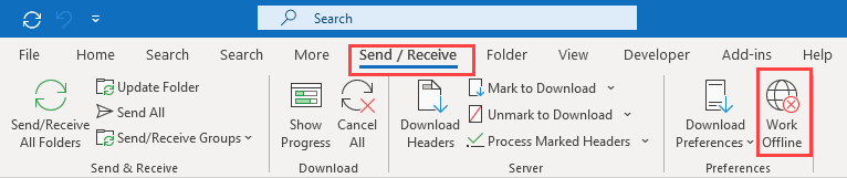 how to send emails stuck in outlook outbox