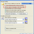 Save sent items options