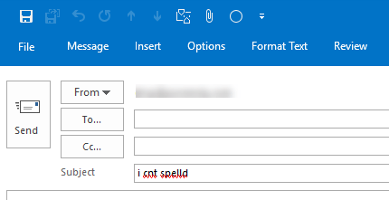 spell check email subject