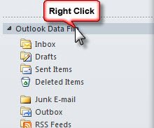 Right click on the top level folder