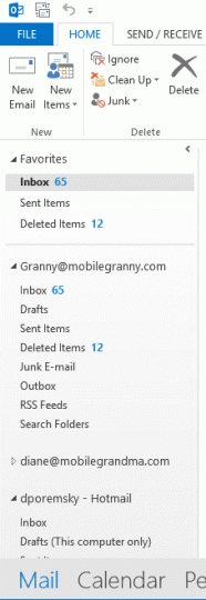 Default menu text size