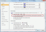 Select folder for sent items