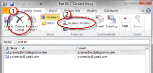 Remove members from a contact group