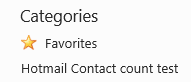 Categories in Outlook