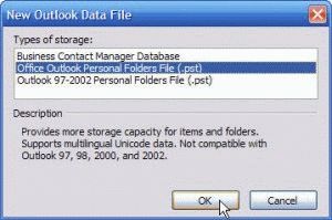Select the data file format
