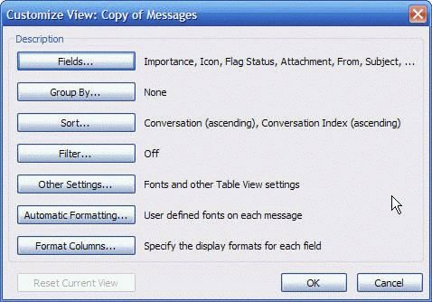 Find Outlook's Custom View Menu - Outlook Tips