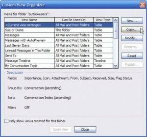 Find Outlook's Custom View Menu - Outlook Tips