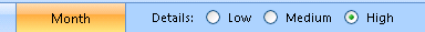 Outlook 2007's Detail selector
