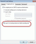 Outgoing server tab in Outlook 2003