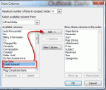 Add the Email Account field to the view