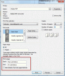 Type shortcodes in the Print Range field