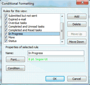 Create conditional formatting rules