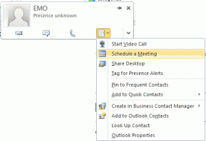 Schedule a meeting in Outlook 2010