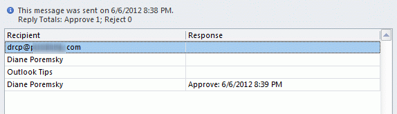 Copy the results from an Outlook voting message