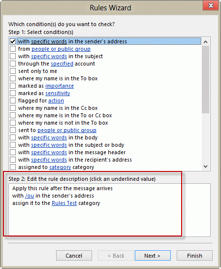 Filter messages sent by coworkers