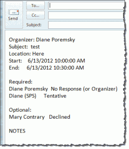 How to print a list of attendees