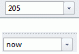 type shortcuts into the time field