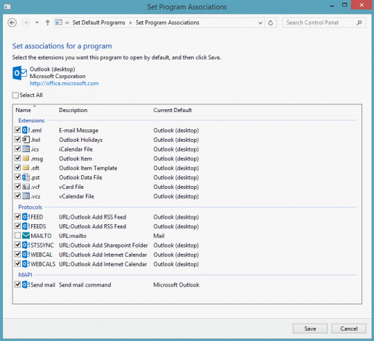 List of extensions and protocols