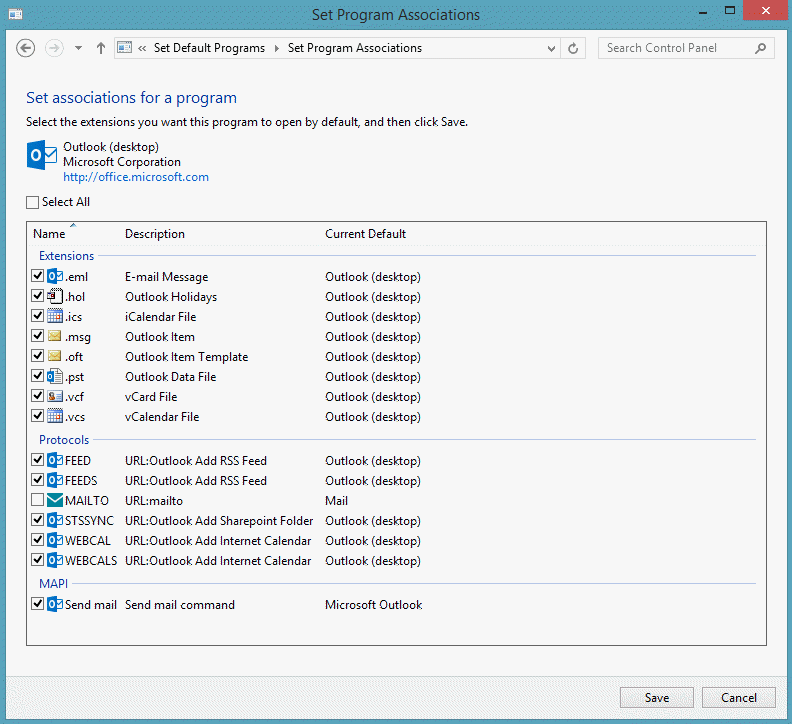Set Outlook As Default Email Client Outlook Tips