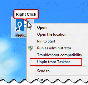 Unpin then re-pin the icon to the taskbar