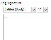 Create a blank signature