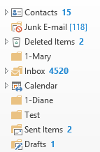 Folder in a custom sort order