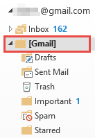 Sent folder in Gmail account