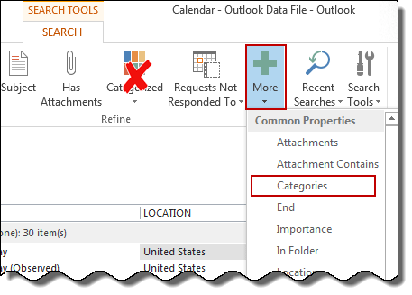 Select the fields from the More menu