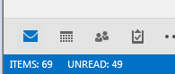 total messages and unread count