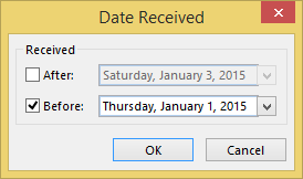 Set the date in the rule