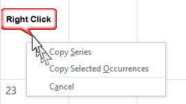 right click and drag to move series