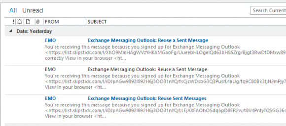 3 line preview in outlook 2013