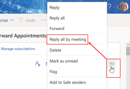 reply all by meeting