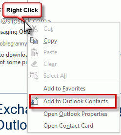 Add to contacts