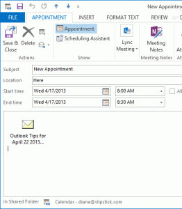 Attachment is visible