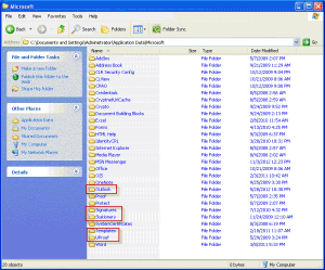 Backup Office user files in Windows