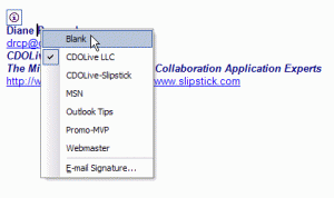 Right click to swap signatures