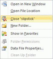 close data file