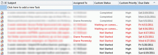 Custom priority in linked SharePoint task list