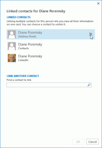 Manage your linked contacts