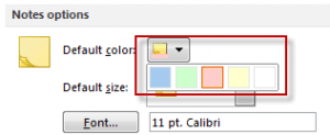 Note Colors in older versions of Outlook