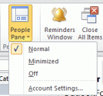 People Pane Options