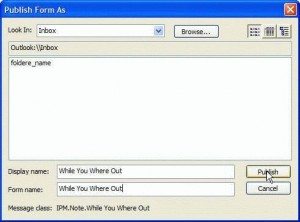 Use the look in menu to find the form
