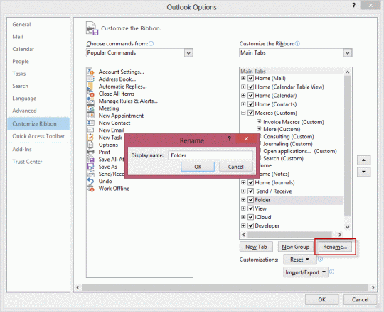 Add a leading space to change the ribbon names to proper  case