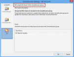 Send and Receive Group settings