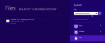 Windows 8 search screen
